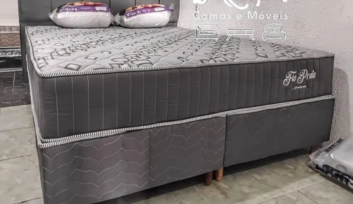 CAMA BOX QUEEN MOLAS ENSACADAS