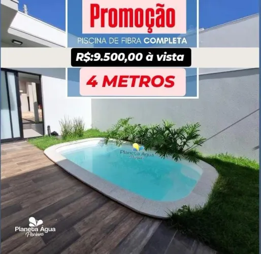 Piscina de fibra 4 METROS