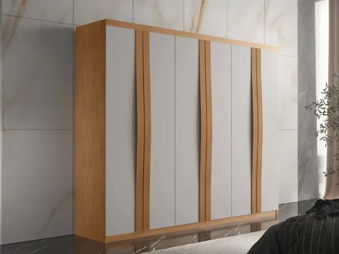 Guarda Roupa Casal Madri  6 Portas 100%MDF l43
