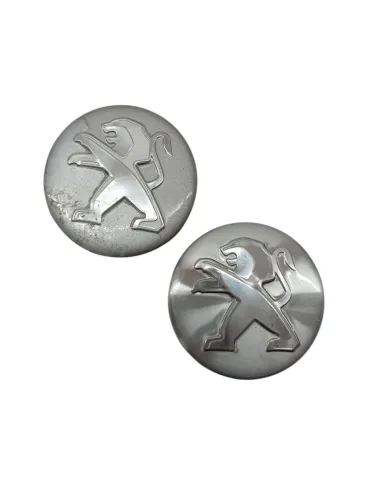 Par Tampa Emblema Roda Peugeot 208 308 408 3008 2014 2015 16