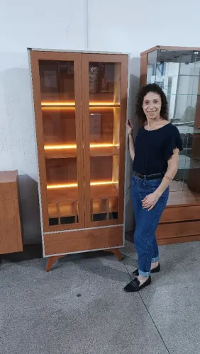 Cristaleira com led (peça nova) pronta entrega