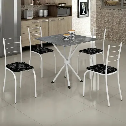 Mesa Rio com 4 cadeiras  - Entrega Rápida