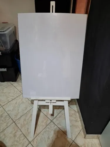 cavalete para quadro branco acrilico 1,50 metros de altura
