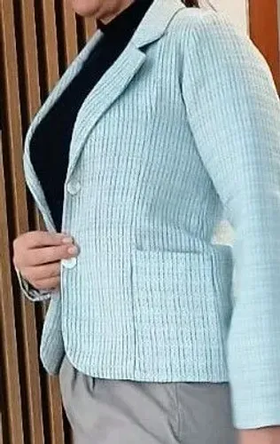Blazer feminino curto verde - Tam P