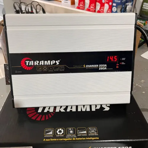 Fonte Automotiva Taramps 12V carregador de Bateria 200A / 280A 