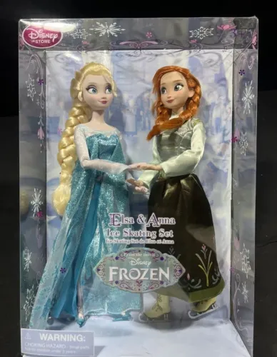 BONECA BARBIE ANNA E ELSA PRINCESAS DISNEY STORE LACRADA NOVA