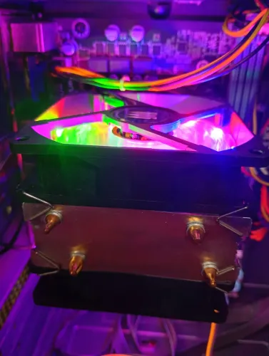 Cooler de processador duplo fan 120w