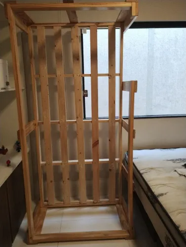 cama de solteiro de palete