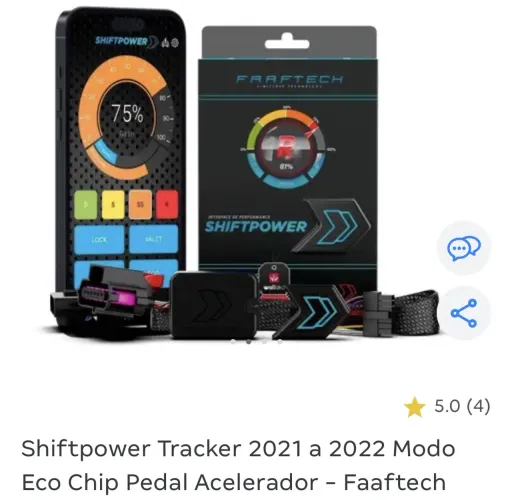 Shiftpower Tracker 2021 a 2022 Modo Eco Chip Pedal Acelerador - Faaftech