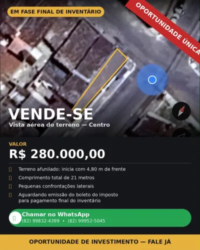 VENDE-SE IMÓVEL COMERCIAL CENTRO 