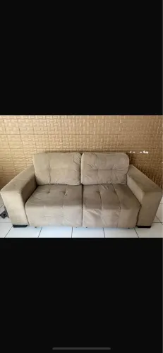 Sofá Retrátil Cinza
