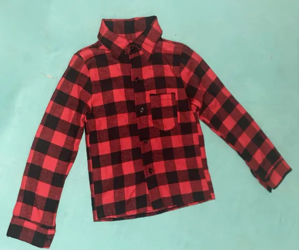 Camisa xadrez infantil