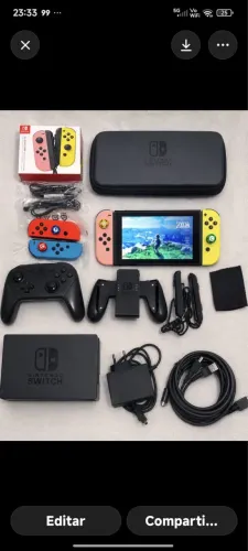 Nintendo Switch v2 DESBLOQUEADO + kit Completo