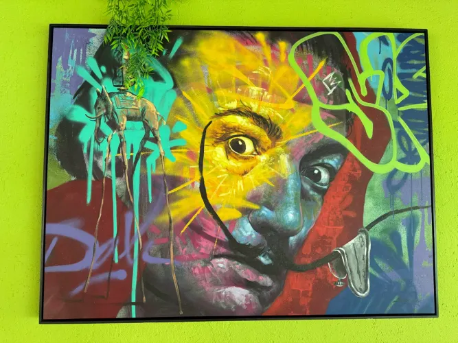 Quadro Salvador Dali estilizado