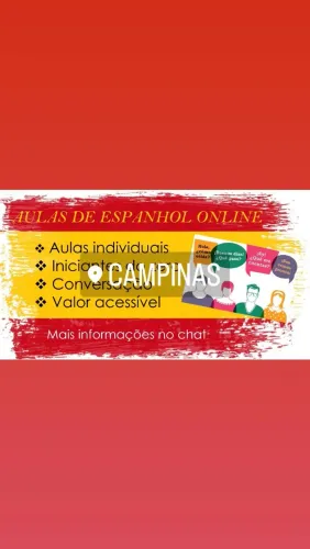 Aulas de espanhol $ 70,00 a hora/aula