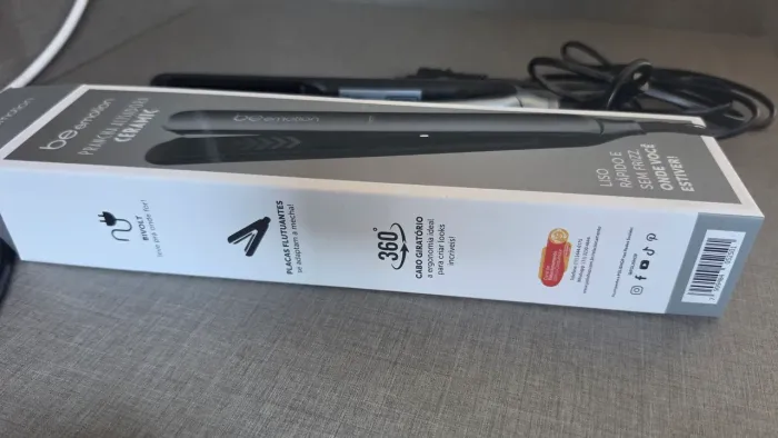 Vendo: prancha de cerâmica bivolt nova. R$: 250,00 Be emotion da polishop