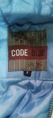 Jaqueta azul nylon tamanho G