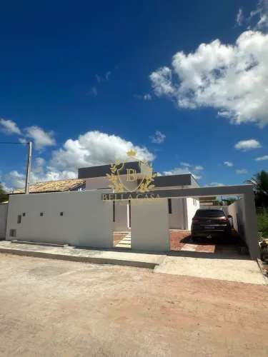 Casa Nova no condomínio Alpha Beach | 2 quartos (1 suíte), 2 Vagas e Churrasqueira  Fazend