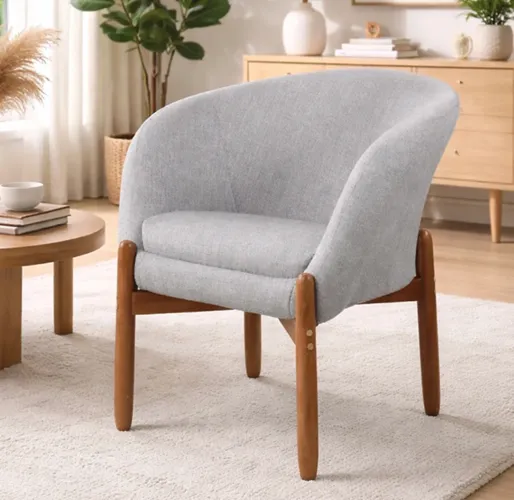 Poltrona Decorativa Afrodite em Linho p77