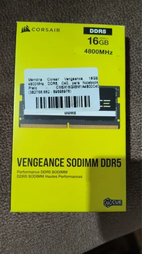 Memória RAM 2x8 16GB DDR5 4800MHz