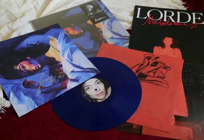 LP Lorde Melodrama vinil azul Autografado mega raro Deluxe Edition