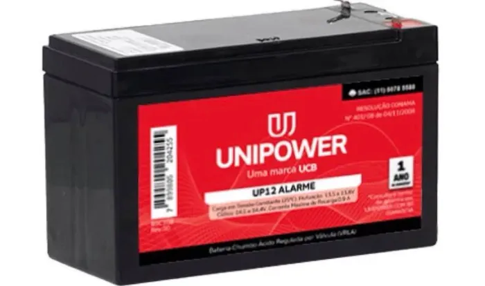 Bateria 12V 4aH Alarme e Cerca elétrica