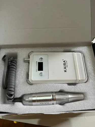 Micromotor Kaisa 35.000 RPM p/ unhas - completo na caixa