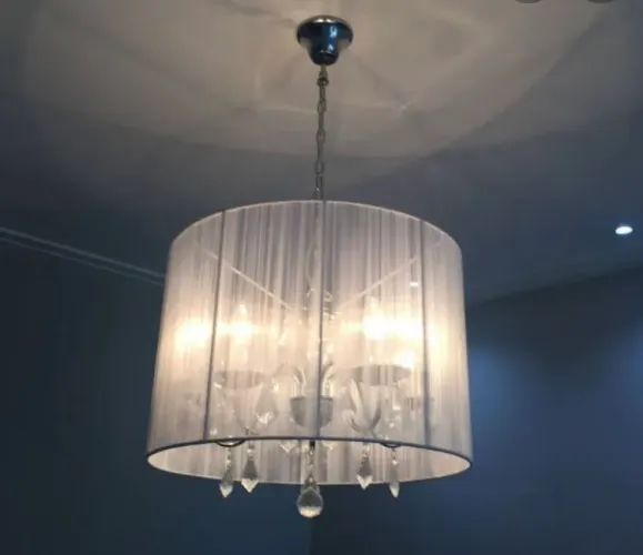 Lustre pendente com cristais