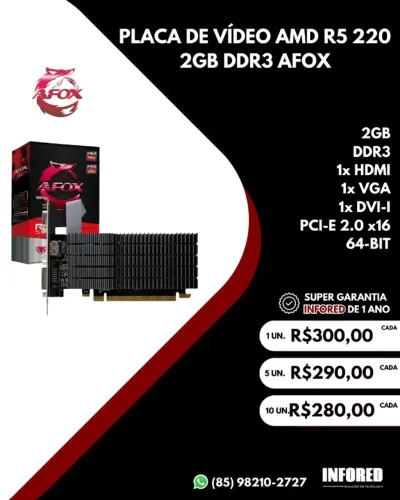 PLACA DE VIDEO AFOX GT 220