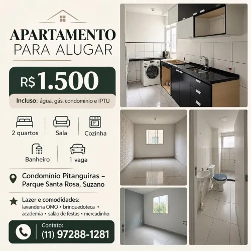 Apartamento para alugar Suzano