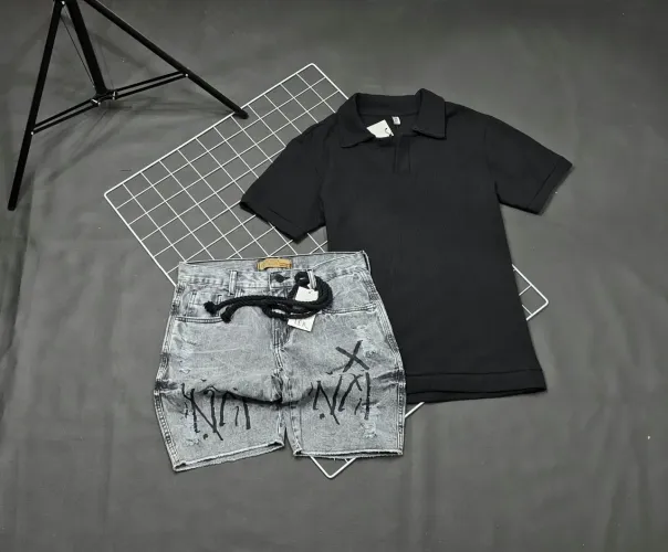 Roupas LC store, bermuda jogador e camisa polo zara