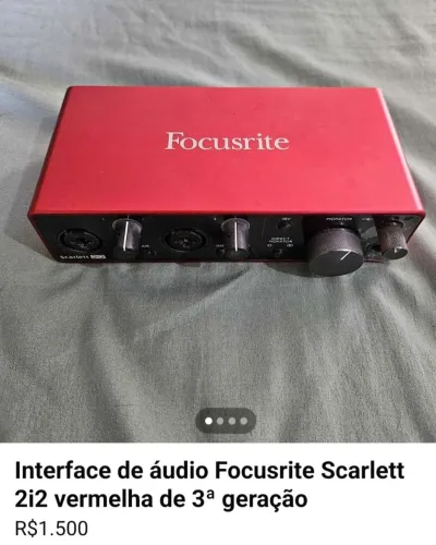 interface de audio profissional