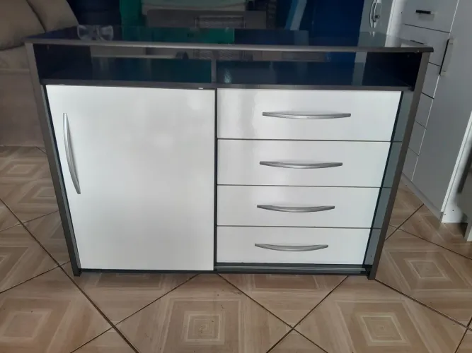 Cômoda sapateira MDF porta deslisante