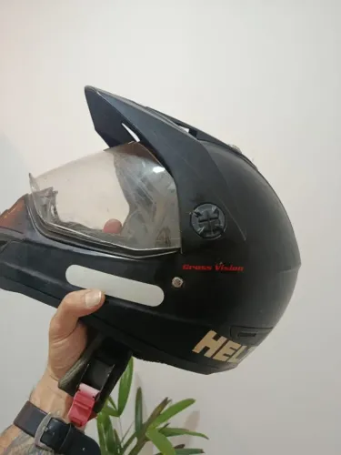 Capacete Heltz Cross Vision preto fosco