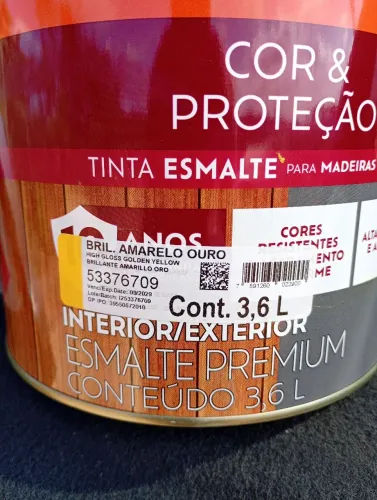 Esmalte Suvinil Amarelo Ouro 3,6l