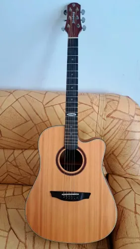 Violão Aço Folk Strinberg Elétrico SD200C NS Black Séries