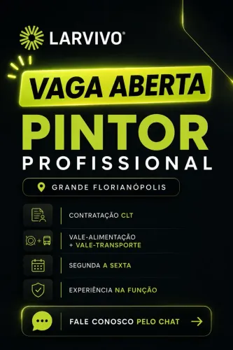 Estamos contratando: Pintor profissional.