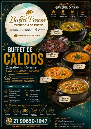 Buffet Caldos, feijoada ...