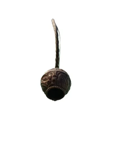 Lindo Berimbau Miniatura Em Metal Envelhecido - Item De Coleção / Souvenir
