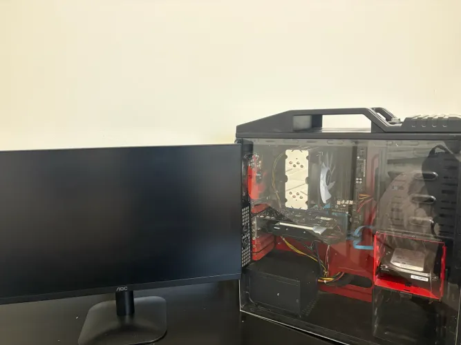PC Gamer Completo + Monitor AOC 24 100Hz 1ms | RX 550 | 16GB RAM | SSD + HD