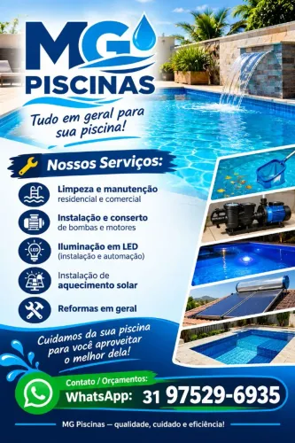 Reforma manutenção limpeza piscinas