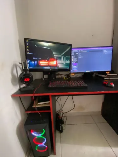 PC Gamer Completo Ryzen 5 5600 RX 5500 XT 8GB + Monitor 180Hz