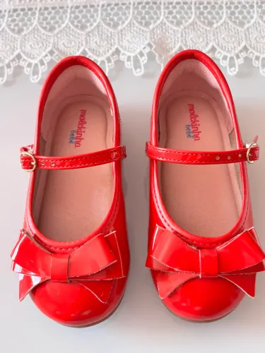  Sapatilha molekinha vermelha 