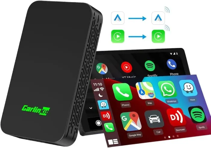 Carlinkit 5.0 Adaptador Android Auto/Apple CarPlay sem fio