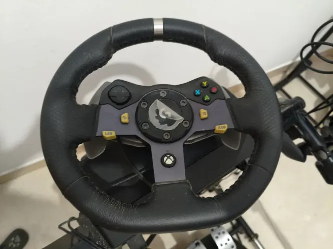 Logitech g920 + câmbio+ cockpit águia