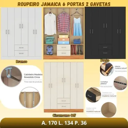Roupeiro Jamaica 6p