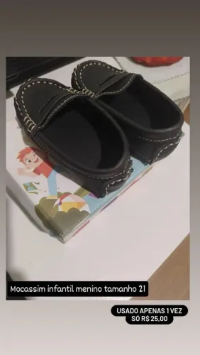 Mocassim infantil menino 