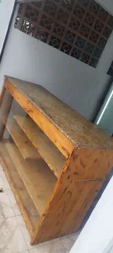 BALCÃO MADEIRA AUSTRALIANA,COM MÁRMORE ACEITO CARTÃO 6X JUROS COMPRADOR