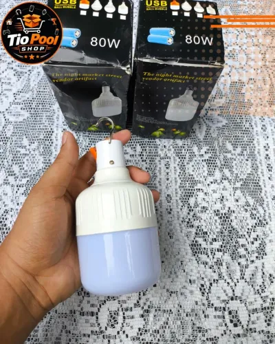 Lâmpada De Camping 80W Recarregável