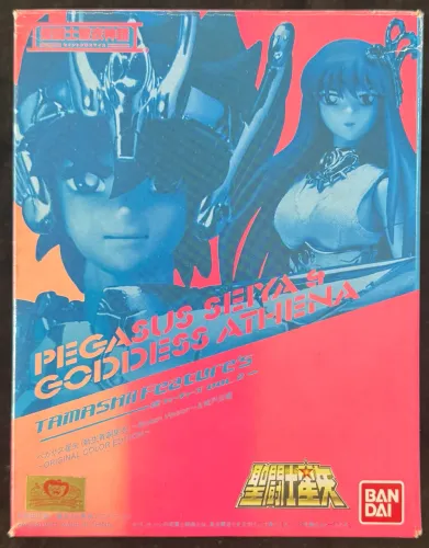 Seiya de Pégaso V2 Broken e Athena Saori Kido Cloth Myth Goddess Bandai